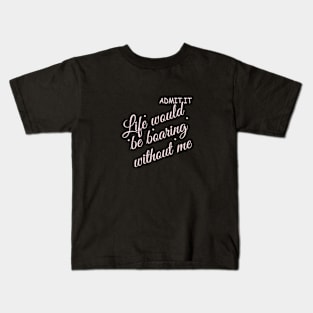 Awesome Typographic Design Kids T-Shirt